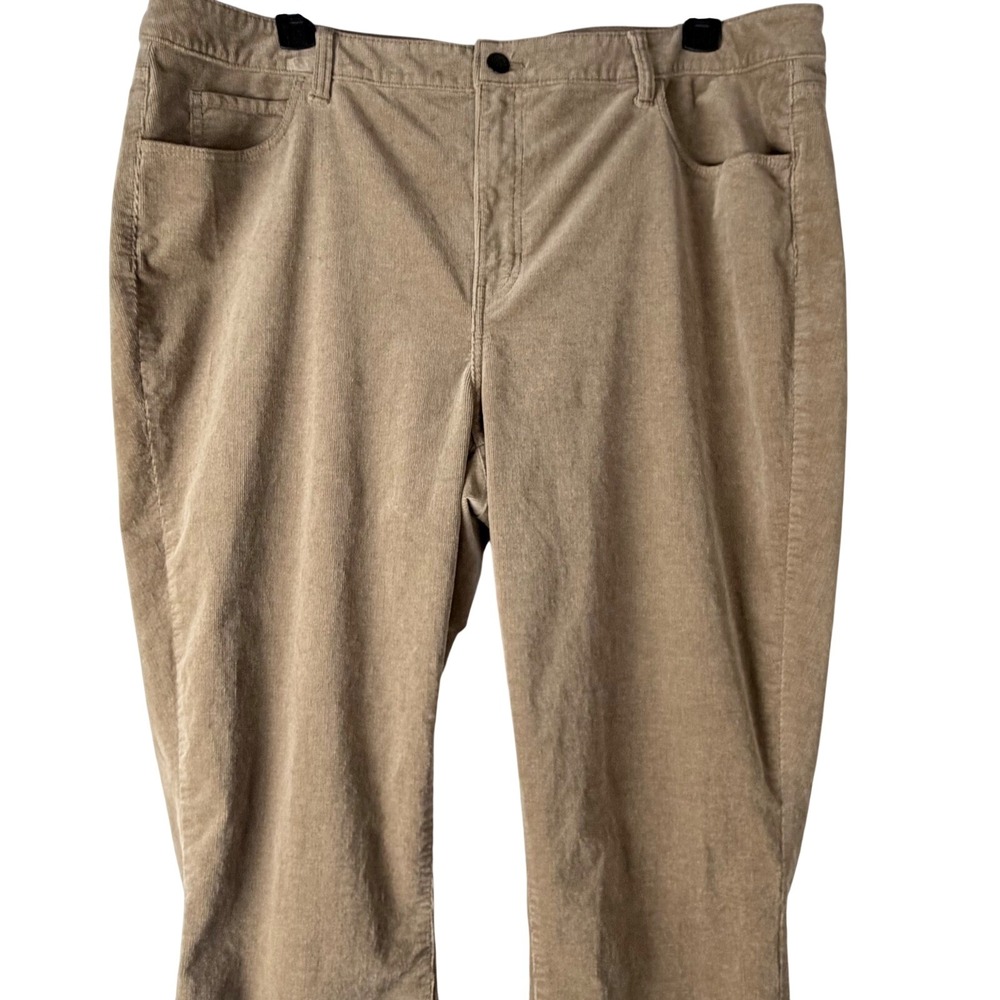 Talbots Flawless Five Pocket Corduroy Brown Pants Women‎ 24W Straight Leg Casual